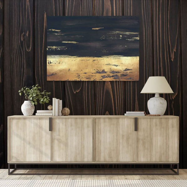 Golden Black Trim in a room