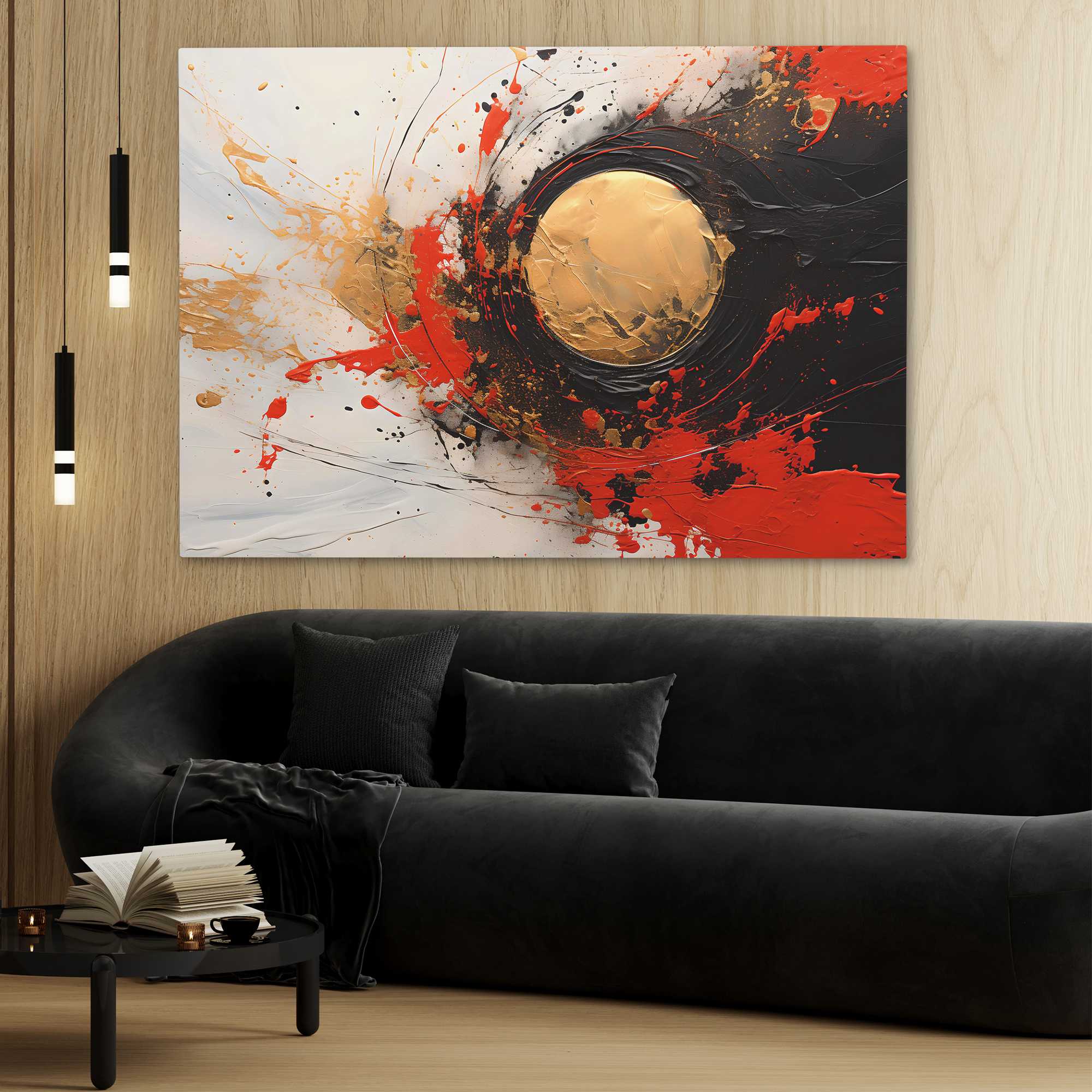 Golden Blaze - Luxury Wall Art