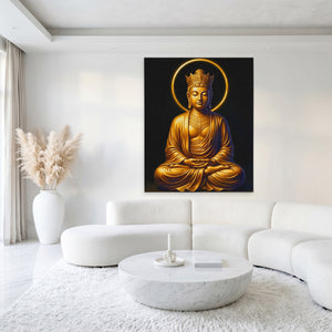 Golden Buddha Crowned — Golden Buddha Crowned White Luxury Port 209
