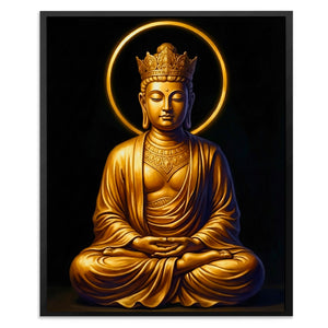 Golden Buddha Crowned — Golden Buddha Crowned Front Facing Portrait2 1