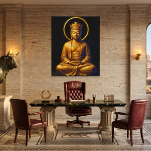 Golden Buddha Crowned — Golden Buddha Crowned Italian Bullish Port 33