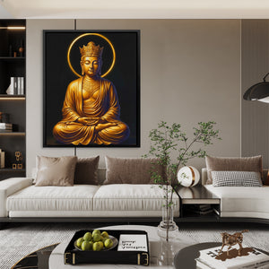 Golden Buddha Crowned — Golden Buddha Crowned Luxury Room Couch 49