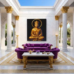 Golden Buddha Crowned — Golden Buddha Crowned Magic Room Port 65