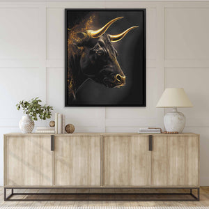 Golden Bull - Luxury Wall Art