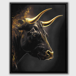 Golden Bull and Bear - Luxury Wall Art