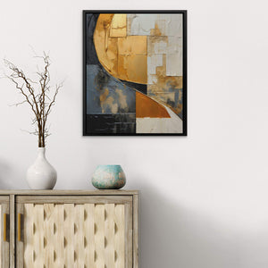 Golden Cascade - Luxury Wall Art