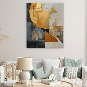 Golden Cascade - Luxury Wall Art