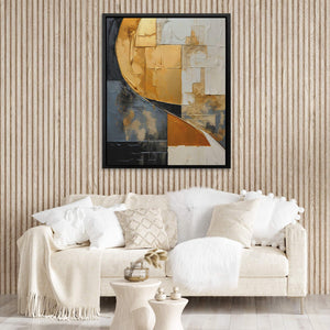 Golden Cascade - Luxury Wall Art