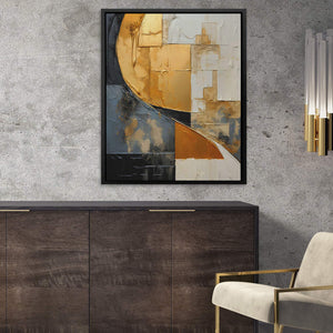 Golden Cascade - Luxury Wall Art