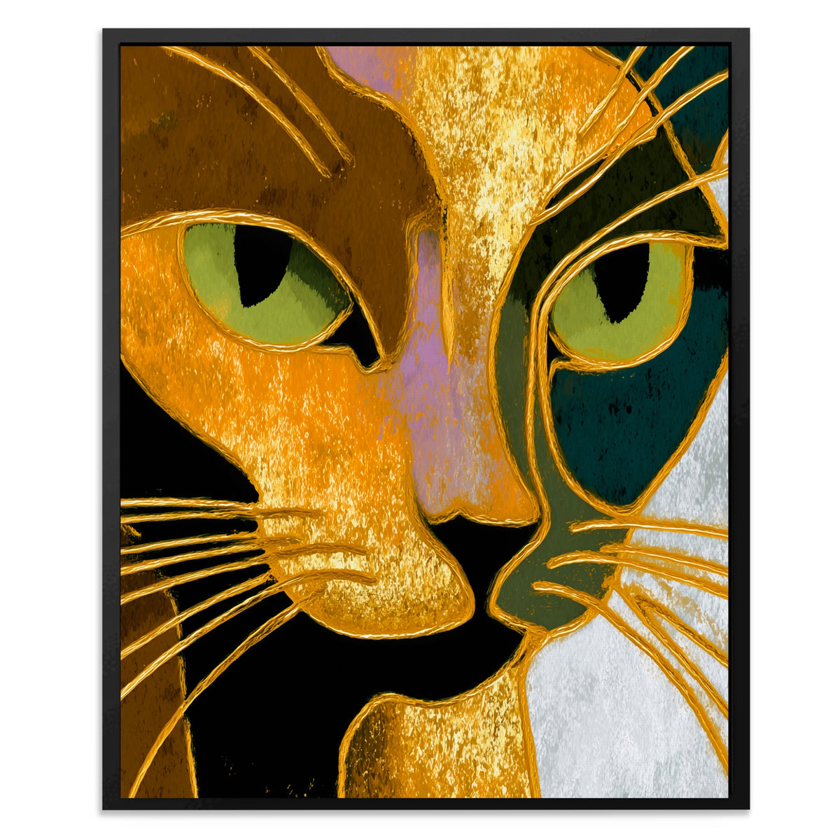 Golden Cat Profile — Golden Cat Profile Front Facing Portrait2 2