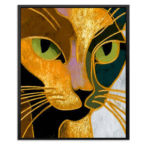 Golden Cat Profile — Golden Cat Profile Front Facing Portrait2 2