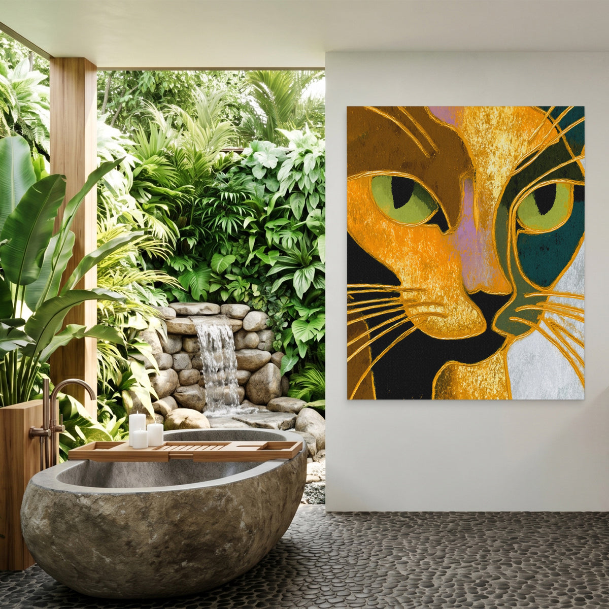 Golden Cat Profile — Golden Cat Profile Outdoor Bathroom Port 114
