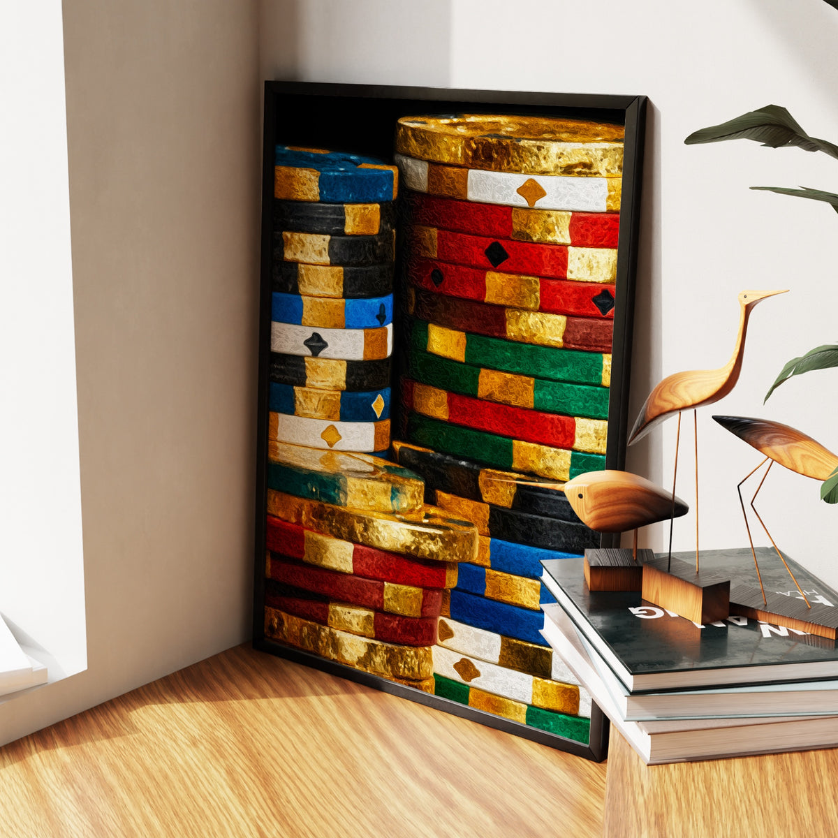 Golden Chip Fortune — Golden Chip Fortune New   Living Room Wall Apartment Zoom 39