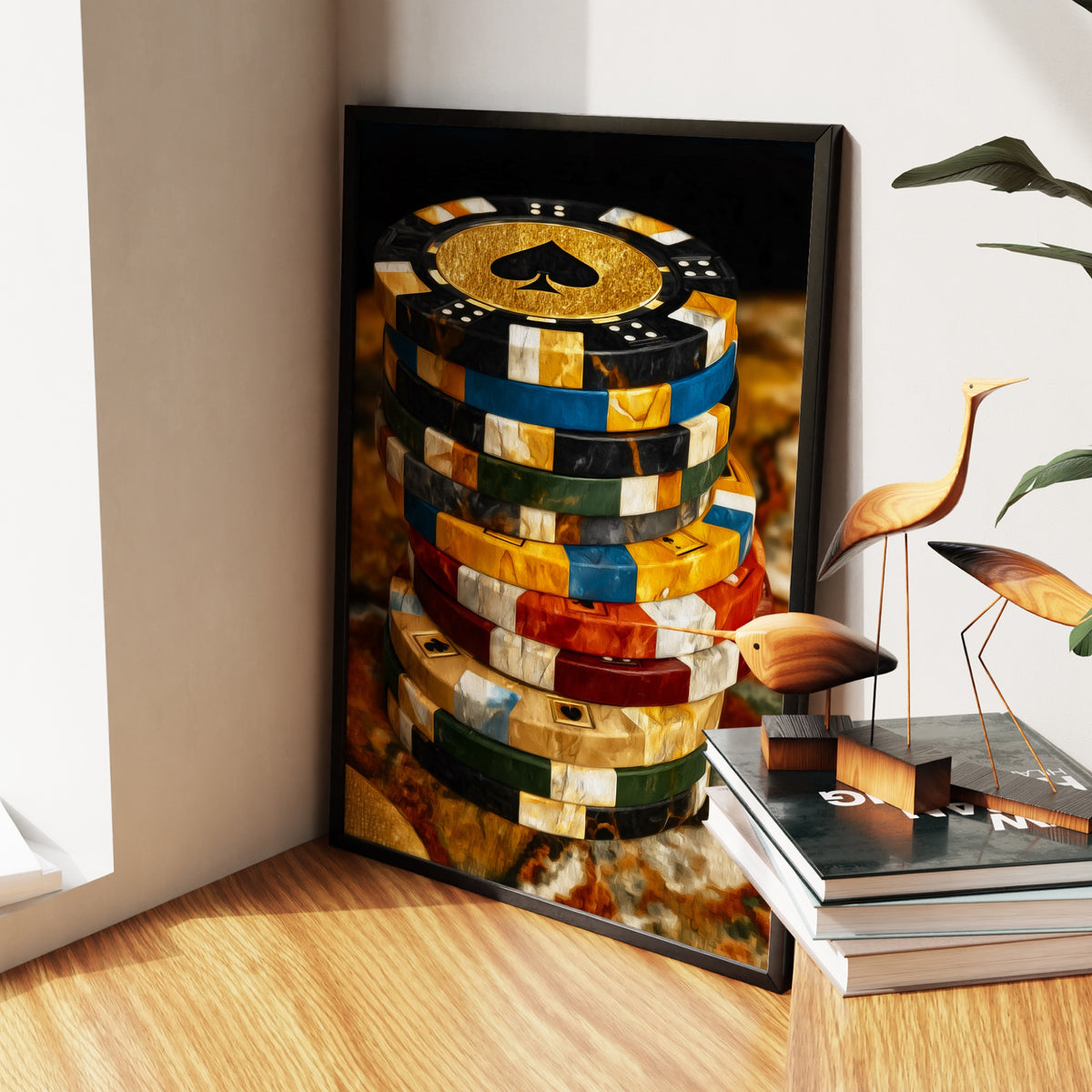 Golden Chips Fortune — Golden Chips Fortune New   Living Room Wall Apartment Zoom 40