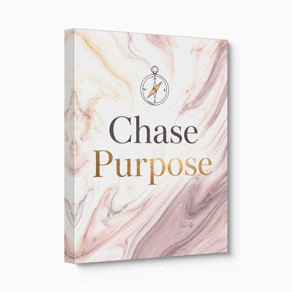 Golden Compass Purpose — golden compass purpose angled flush print