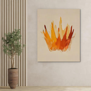 Golden Crown Abstract - Luxury Wall Art