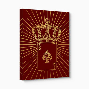 Golden Crowned Ace — golden crowned ace angled flush print