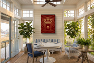 Golden Crowned Ace — golden crowned ace sunroom with furniture 1port framed black