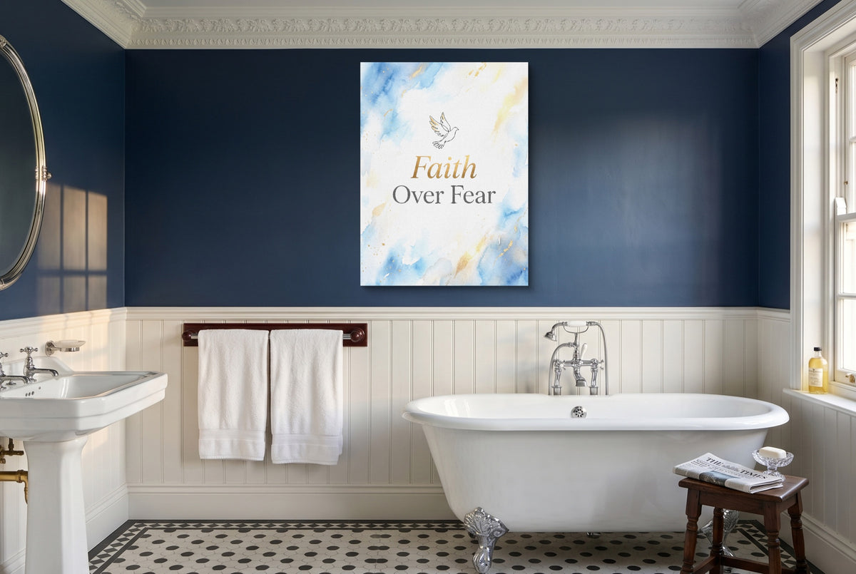 Golden Dove Faith — golden dove faith small bathroom interior 2 1port flush print
