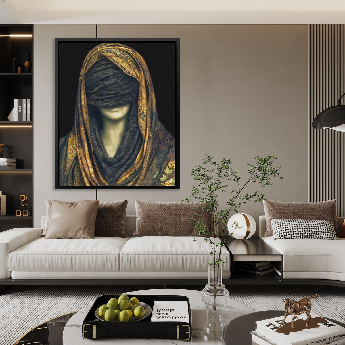 Golden Draped Mystery — Golden Draped Mystery Luxury Room Couch 51