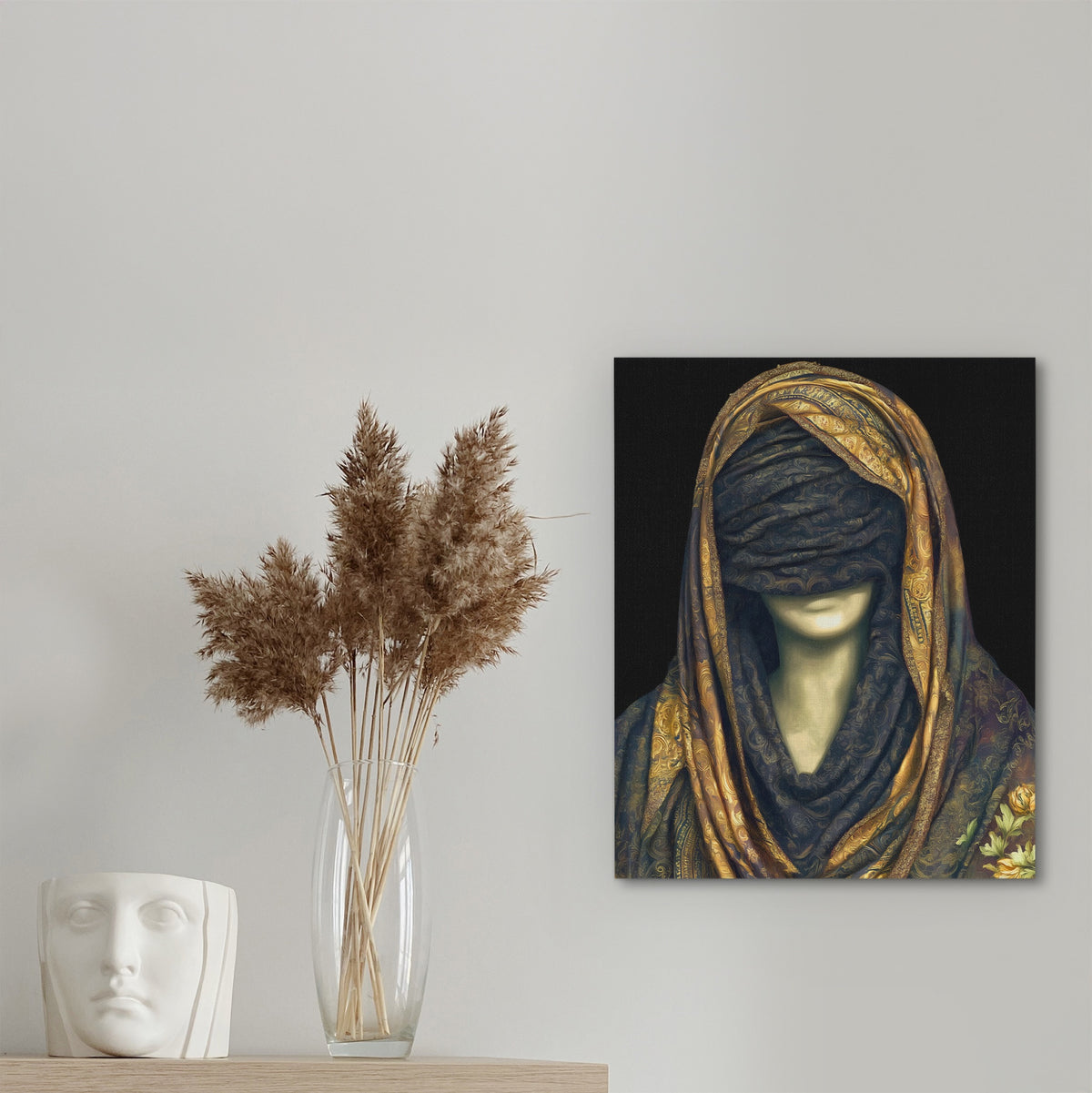 Golden Draped Mystery — Golden Draped Mystery New   Woman Statue 99