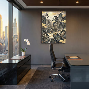 Golden Eagle Perch — golden eagle perch sq office view 1port flush print