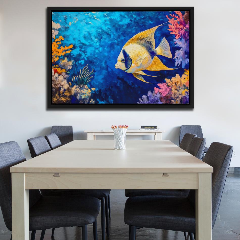 Golden Echoes of the Deep - Luxury Wall Art