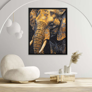 Golden Elephant - Luxury Wall Art