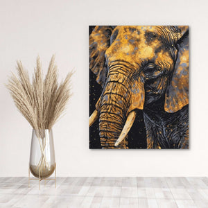 Golden Elephant - Luxury Wall Art