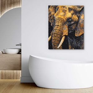 Golden Elephant - Luxury Wall Art