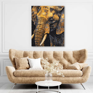 Golden Elephant - Luxury Wall Art