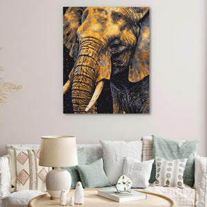 Golden Elephant - Luxury Wall Art