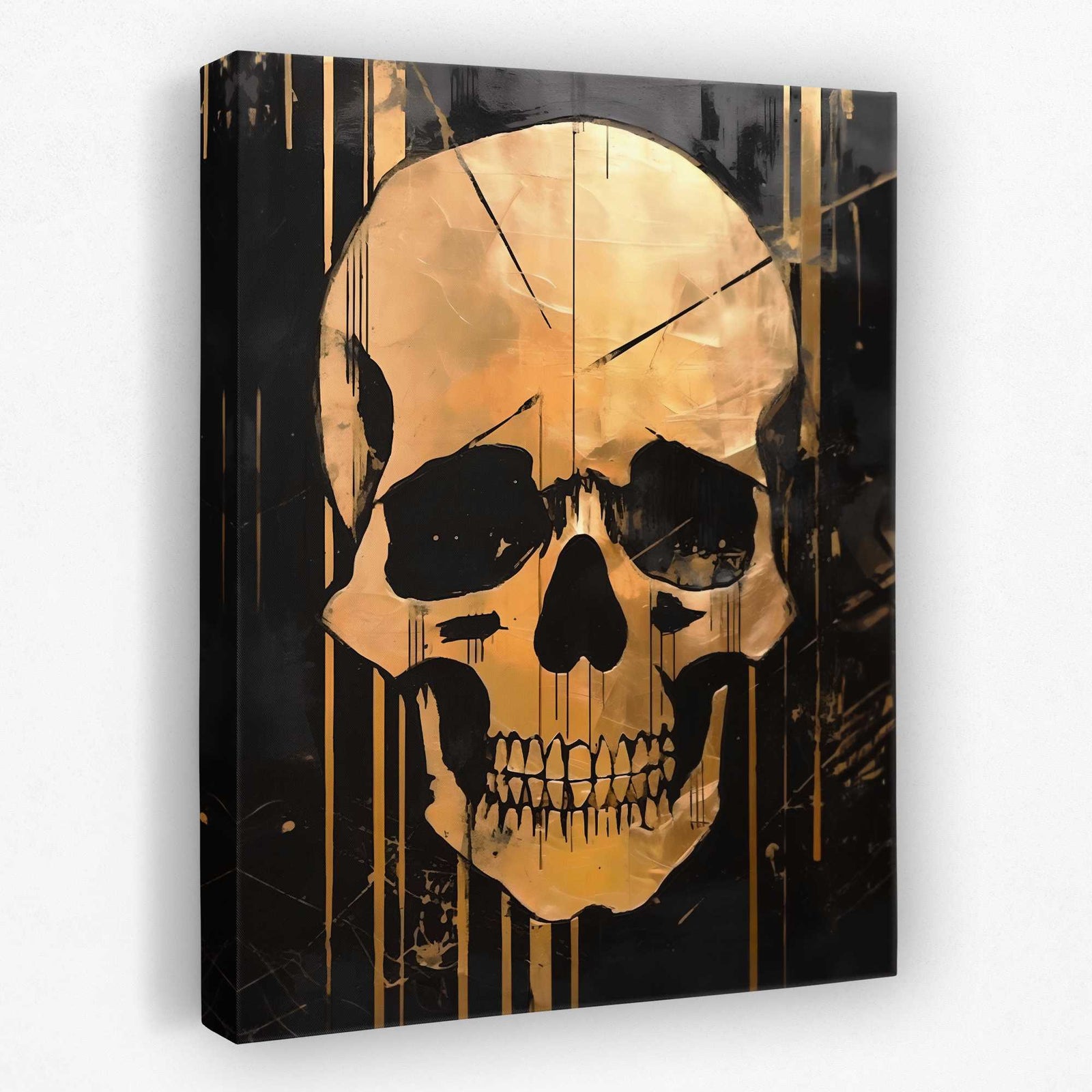 Golden Eternity - Macabre Canvas Wall Art