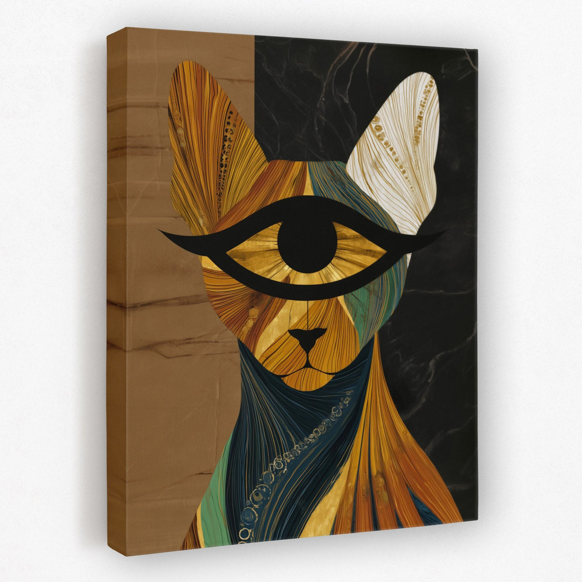 Golden Eye Cat - Luxury Wall Art