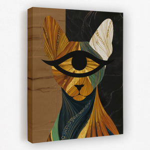 Golden Eye Cat - Luxury Wall Art