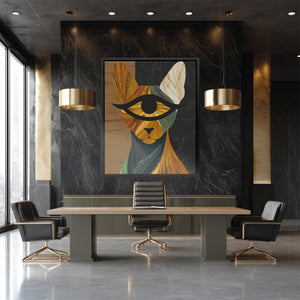 Golden Eye Cat - Luxury Wall Art