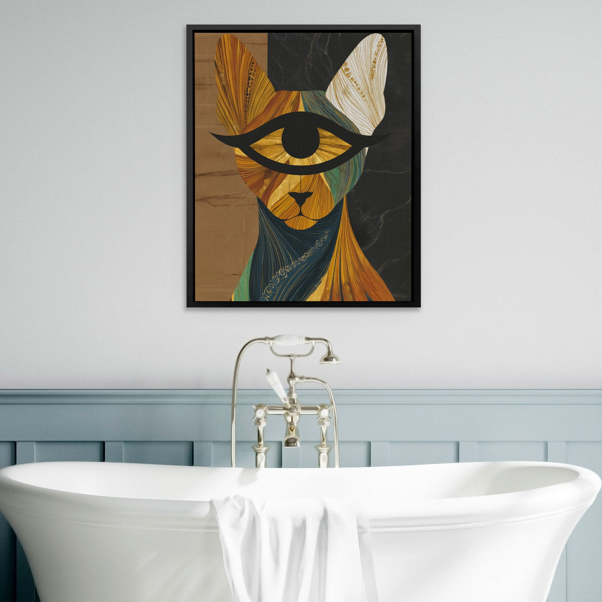 Golden Eye Cat - Luxury Wall Art