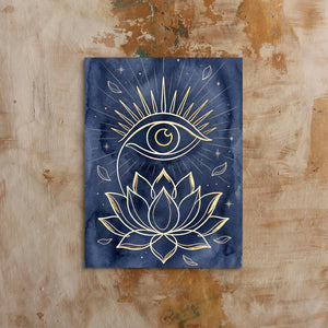 Golden Eye Lotus — golden eye lotus sq bed 1 clay beige 1port flush print