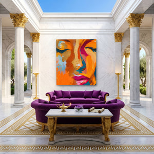 Golden Face Abstraction — Golden Face Abstraction Magic Room Port 68