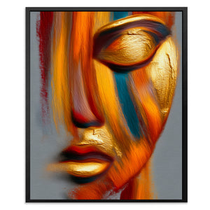 Golden Face Calligraphy — Golden Face Calligraphy Front Facing Portrait2 5