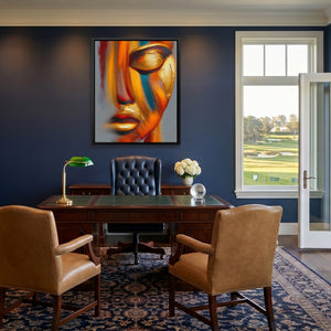 Golden Face Calligraphy — Golden Face Calligraphy Golf House Blue Port 21