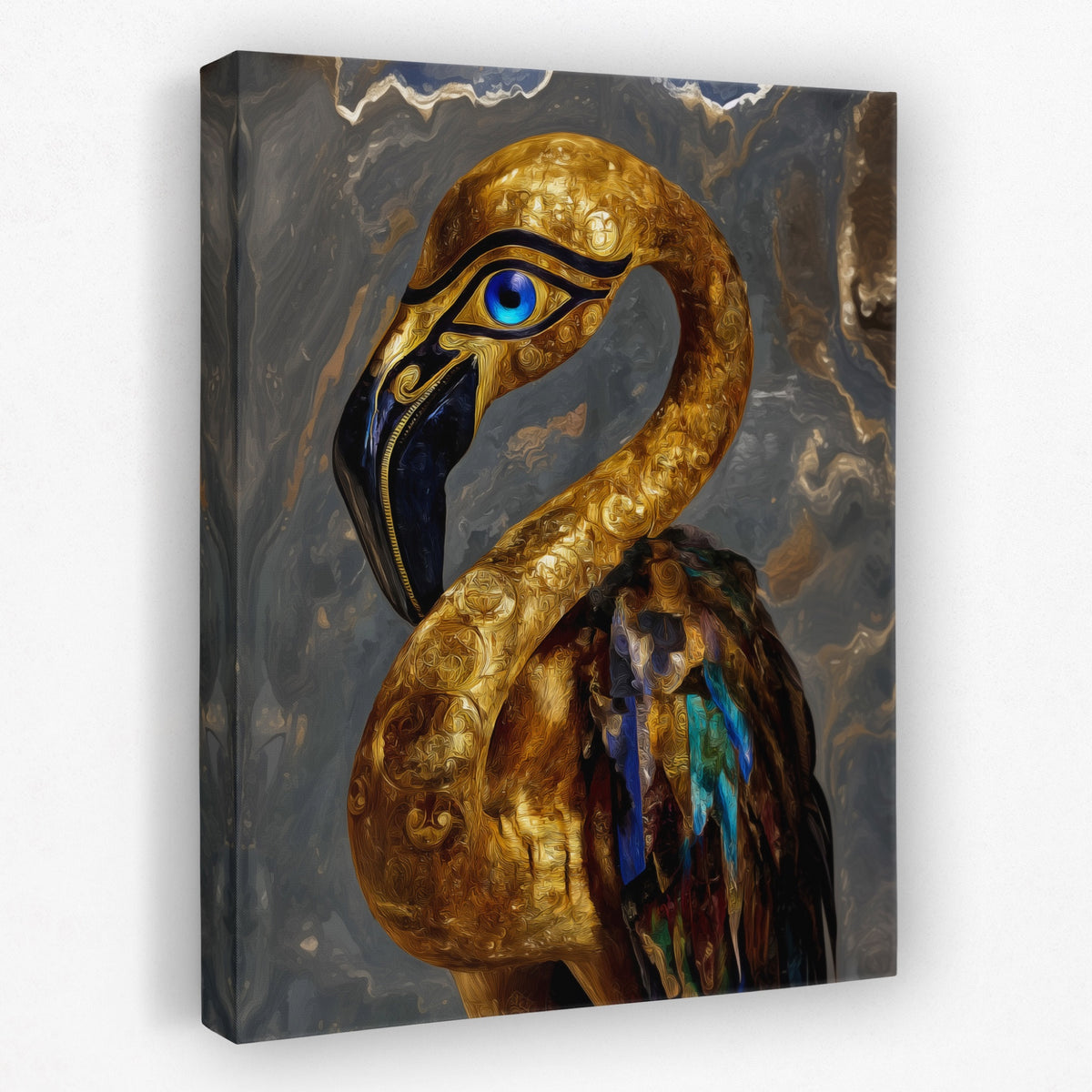 Golden Flamingo Ascendant — Golden Flamingo Ascendant Portrait   Side View   Mirror 198