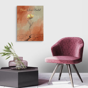 Golden Flower Resilience — golden flower resilience sq land purple chair 1port flush print