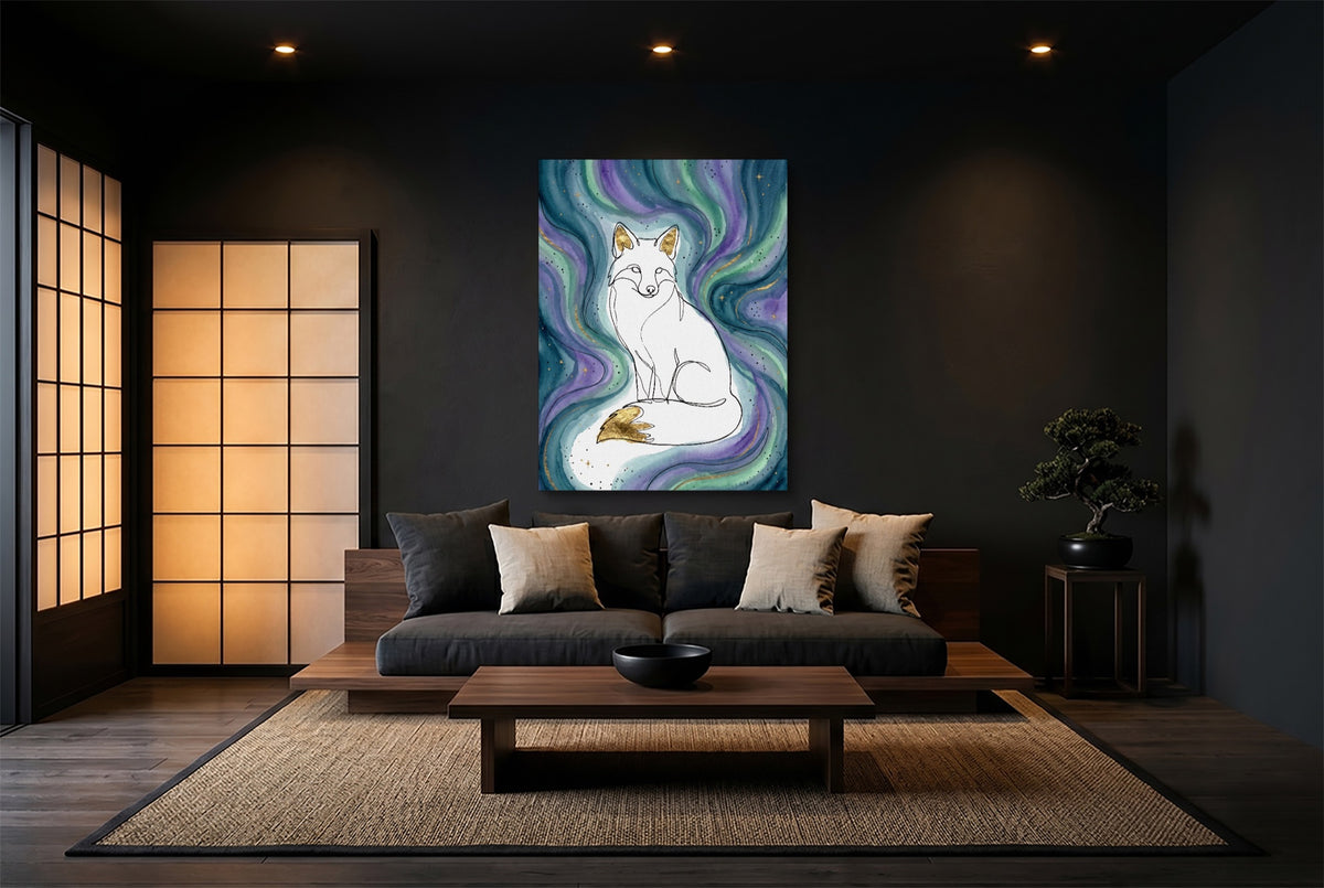 Golden Fox Aurora — golden fox aurora modern minimalist living room 2 1port flush print