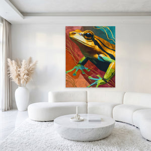 Golden Frog Doodle — Golden Frog Doodle White Luxury Port 215