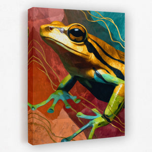 Golden Frog Doodle — Golden Frog Doodle Portrait   Side View   Mirror 199