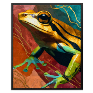 Golden Frog Doodle — Golden Frog Doodle Front Facing Portrait2 7
