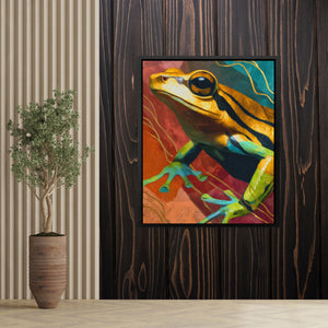 Golden Frog Doodle — Golden Frog Doodle Plant Wood Wall 167