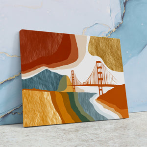 Golden Gate Layers — Golden Gate Layers Against Wall4x5 10