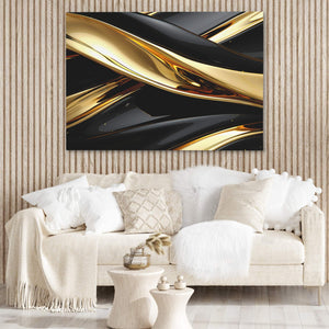 Golden Glimmer - Luxury Wall Art